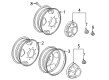 2012 GMC Sierra 2500 HD Wheel Cover Diagram - 9597803