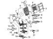 Cadillac Escalade ESV Seat Cushion Pad Diagram - 84800292