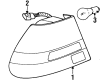 Saturn SL Tail Light Diagram - 21110954