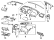 Pontiac GTO Dash Panel Vent Portion Covers Diagram - 92168900