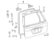 Pontiac Liftgate Hinge Diagram - 88969845