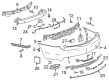 Cadillac XTS Bumper Diagram - 22914032
