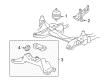 Cadillac CTS Motor And Transmission Mount Diagram - 20782081