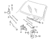 GMC Wiper Pivot Diagram - 22048314