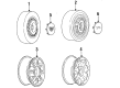 Cadillac Seville Wheel Cover Diagram - 3542620