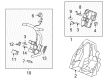 Cadillac Engine Wiring Harness Connector Diagram - 13578105