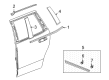 Cadillac Door Moldings Diagram - 84276449