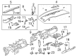 Cadillac DeVille Dash Panel Vent Portion Covers Diagram - 25681983