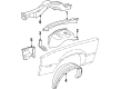 Chevy Camaro Fender Splash Shield Diagram - 14064291