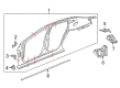 Buick LaCrosse Door Seal Diagram - 26674461
