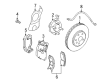 Cadillac STS Brake Caliper Bolt Diagram - 18046750