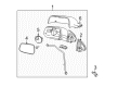 GMC Side View Mirrors Diagram - 23467321