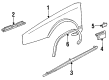 Cadillac Seville Door Moldings Diagram - 20724510