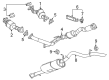 GMC Canyon Exhaust Hanger Diagram - 23143590