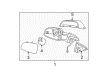 Saturn Side View Mirrors Diagram - 20893751