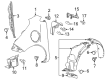 Chevy Spark EV Fender Splash Shield Diagram - 95292441