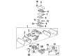 Cadillac Eldorado Center Console Diagram - 12538801