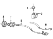 Pontiac Sunbird Power Steering Hose Diagram - 26017089