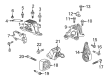 Buick Envision Engine Mount Bracket Diagram - 84356446