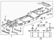 Chevy Front Cross-Member Diagram - 23294386
