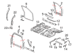 Cadillac Escalade EXT Door Seal Diagram - 15244247
