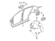 Pontiac G5 Fender Splash Shield Diagram - 15241193