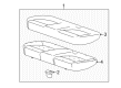 Chevy Sonic Seat Cushion Pad Diagram - 95154442