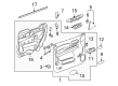 Chevy Silverado 3500 HD Door Handle Diagram - 22855627