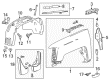 Chevy Silverado 1500 Fender Splash Shield Diagram - 84082132