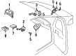 Pontiac Air Bag Sensor Diagram - 16167615