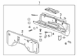 Chevy Silverado 1500 Trunk Latch Diagram - 84637570