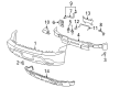 2004 Chevy Avalanche 2500 Bumper Diagram - 12335680