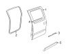 GMC Sonoma Door Moldings Diagram - 15761413