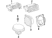 Saturn SL Car Speakers Diagram - 21022354