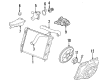 Chevy Corvette A/C Condenser Fan Diagram - 15819952