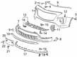Cadillac XT4 Bumper Diagram - 84532358