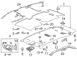 Cadillac CTS Door Handle Diagram - 20864479