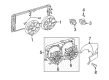 Oldsmobile Cooling Fan Bracket Diagram - 12362567