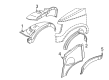GMC Safari Fender Splash Shield Diagram - 15707340