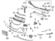 Cadillac CT4 Bumper Diagram - 85153560