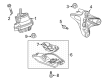 Cadillac Engine Mount Bracket Diagram - 84146175