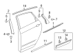 Cadillac Door Moldings Diagram - 84365527