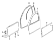 Saturn LS Door Seal Diagram - 24427986