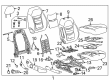 Chevy Volt Seat Cushion Pad Diagram - 23319999