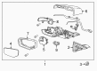 Cadillac Side View Mirrors Diagram - 23105604