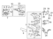 2009 Cadillac Escalade ESV Center Console Base Diagram - 20834987