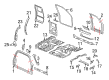 Cadillac Escalade ESV Floor Pan Diagram - 25910526
