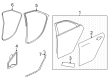 Cadillac CT5 Door Seal Diagram - 84028334