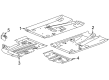 Buick Underbody Splash Shield Diagram - 84856579