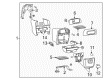 Oldsmobile Center Console Diagram - 10429915